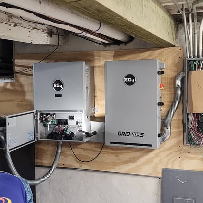 Electrical work before and after